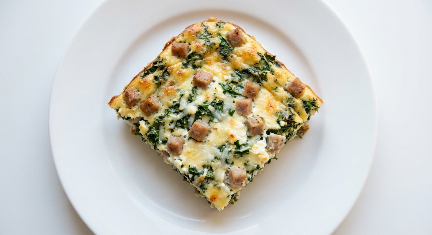 Zapiekanka z Jarmużu, Ricotty i Kiełbasy