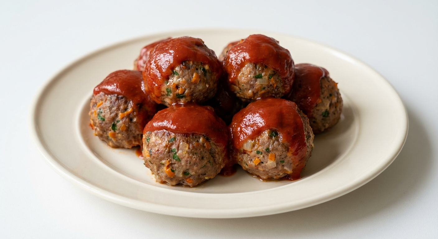 Wołowe Klopsiki w Pomidorowej Glazurze