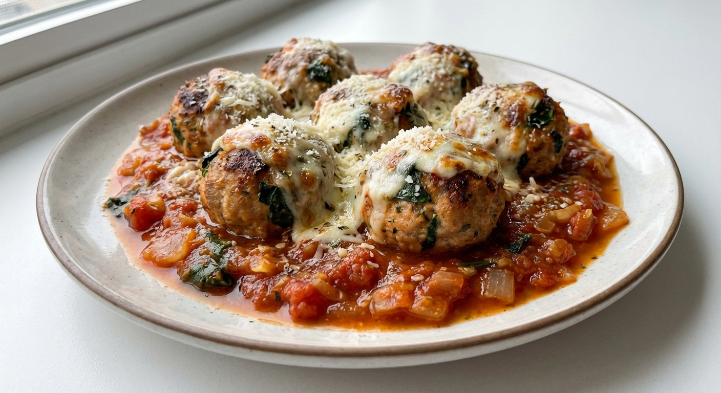 Zapiekane Klopsiki z Indyka w Sosie