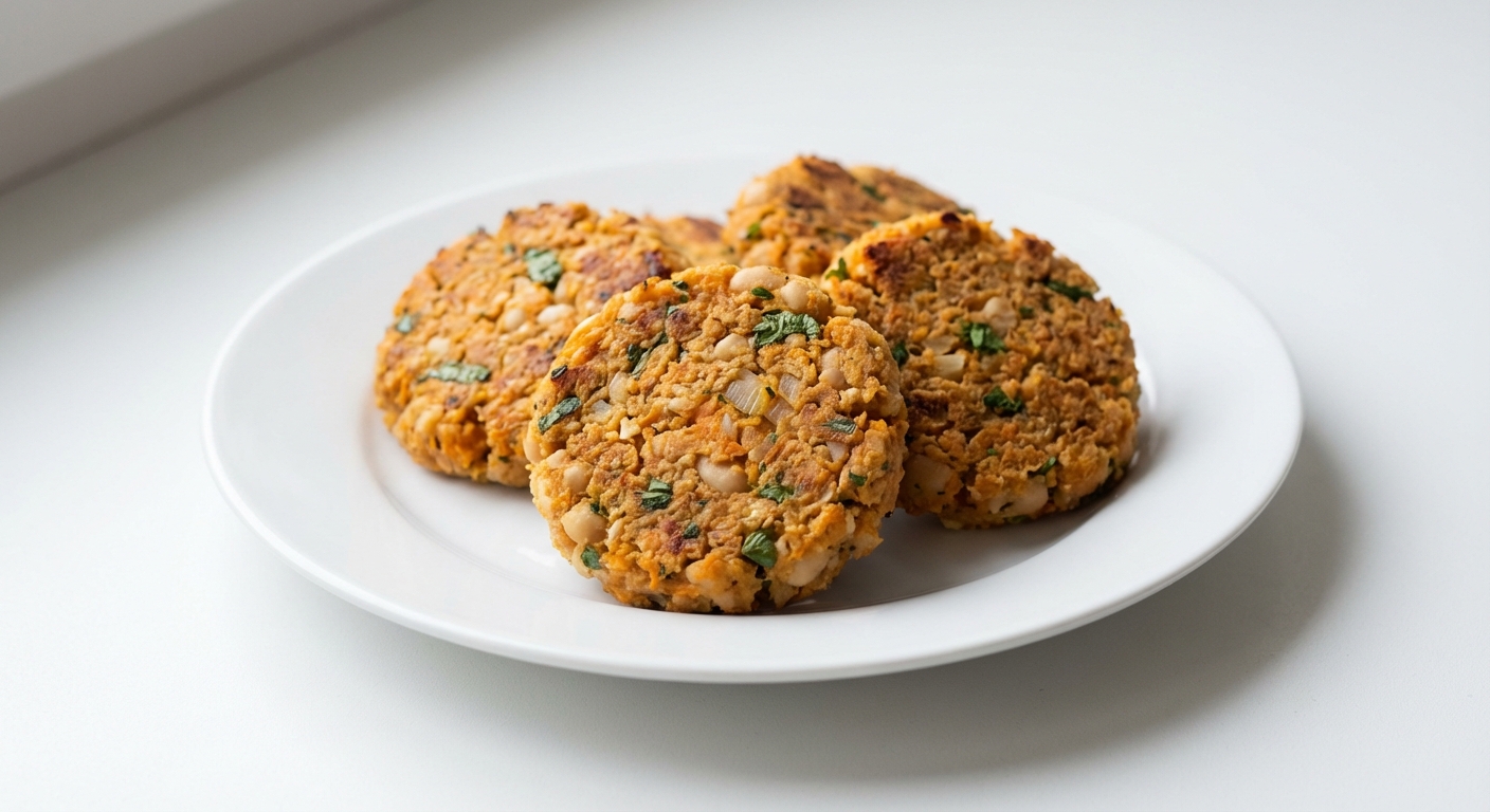 Kotlety z Batatów i Fasoli