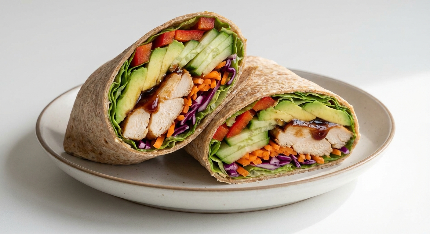 Wrap z Kurczakiem Teriyaki i Awokado