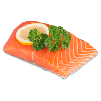 Łosoś wędzony, plaster