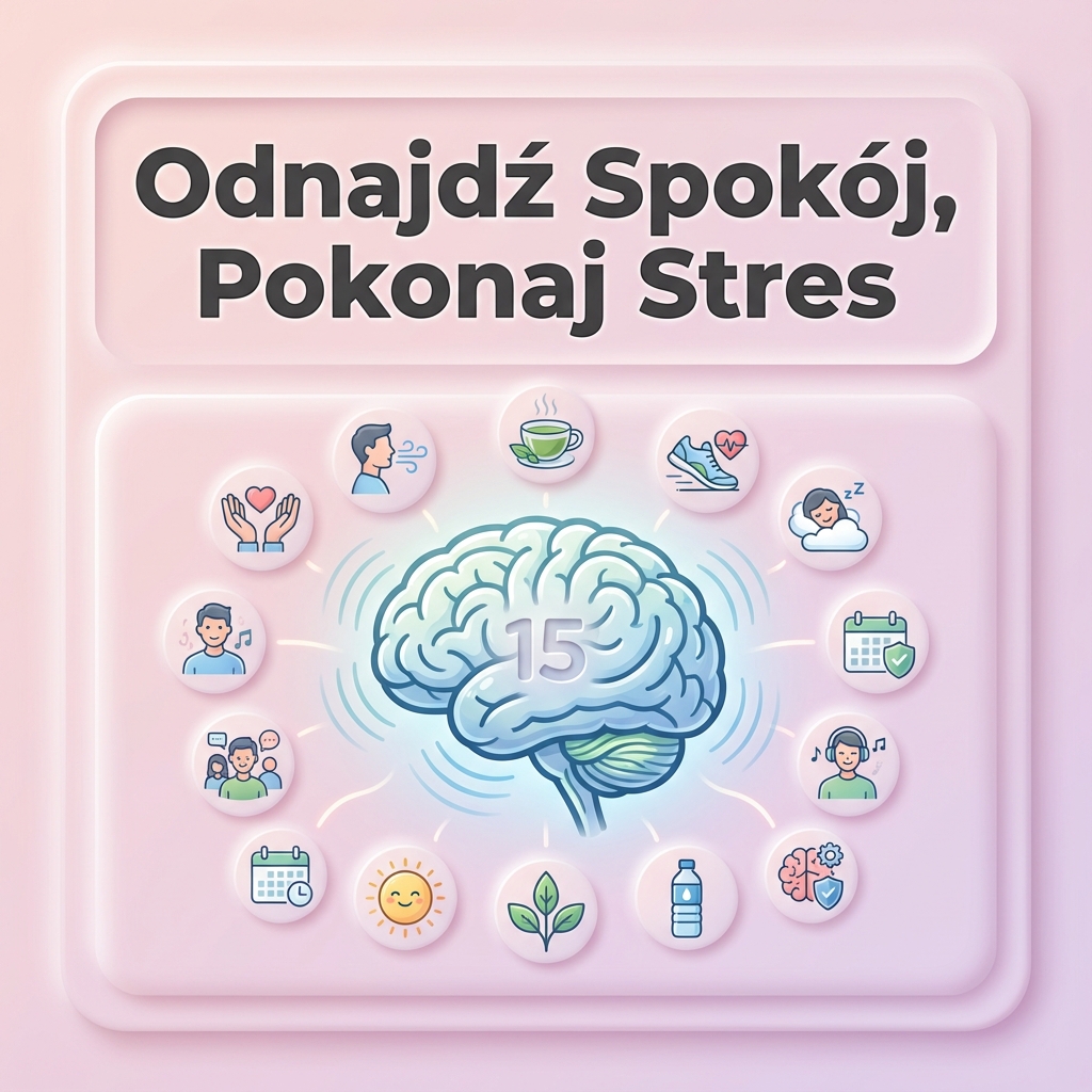 15 prostych sposobów na złagodzenie stresu i niepokoju
