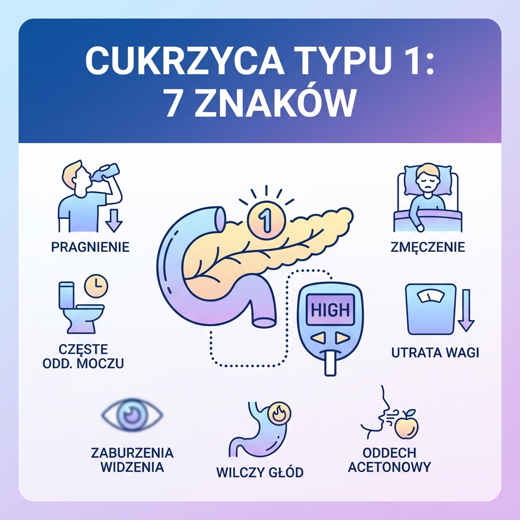 7 najczęstszych objawów cukrzycy typu 1