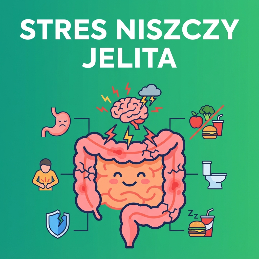 Analiza – 10 najczęstszych chorób wynikających z uszkodzenia jelit poprzez stres