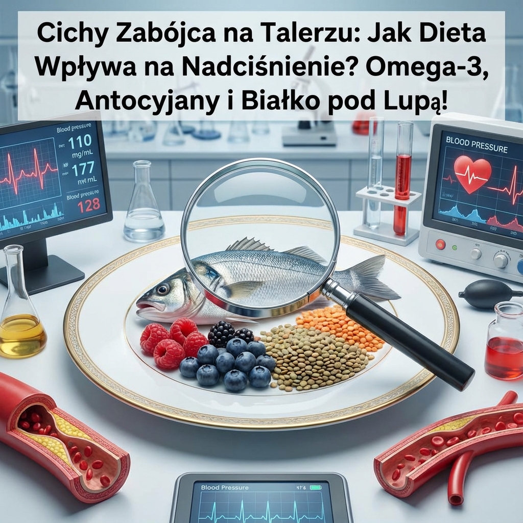 Cichy Zabójca na Talerzu: Jak Dieta Wpływa na Nadciśnienie? Omega-3, Antocyjany i Białko pod Lupą!