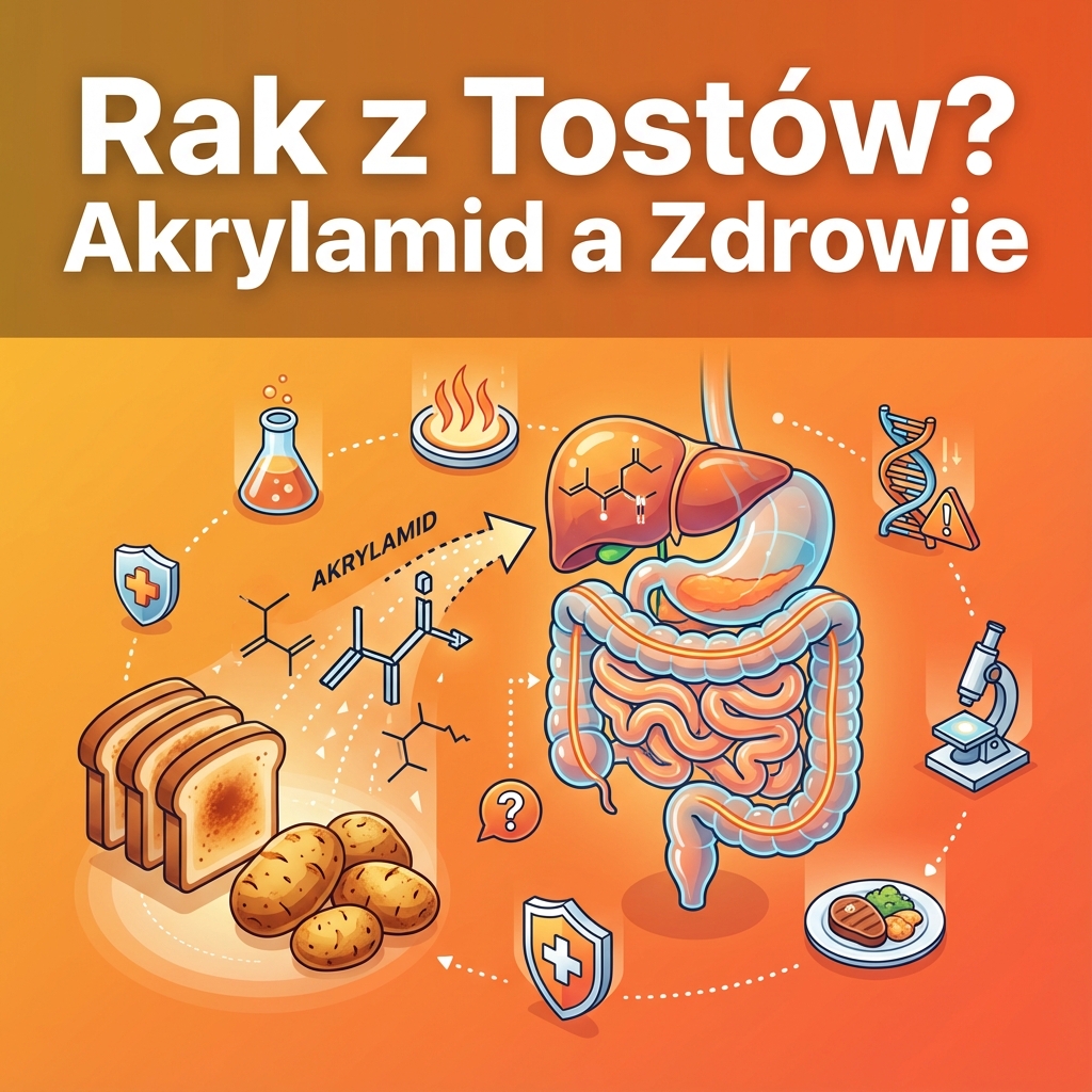 Czy akrylamid zawarty w tostach i pieczonych ziemniakach powoduje raka