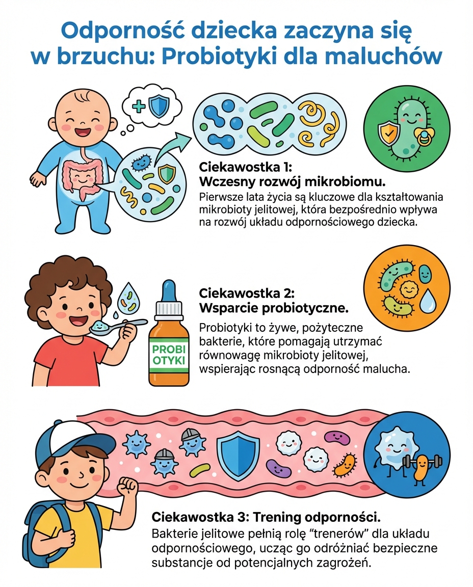 Odporność dziecka zaczyna się w brzuchu: Probiotyki dla maluchów