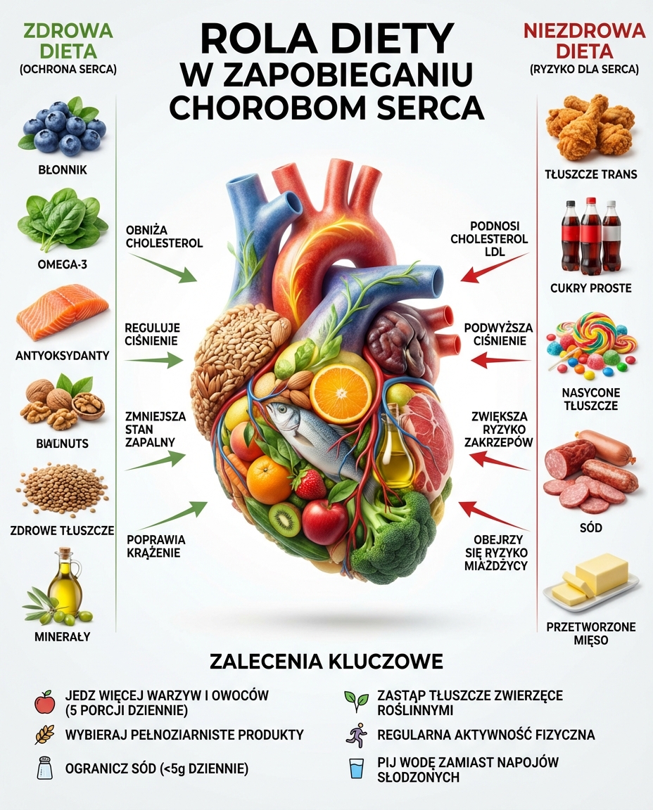 Rola diety w zapobieganiu chorobom serca