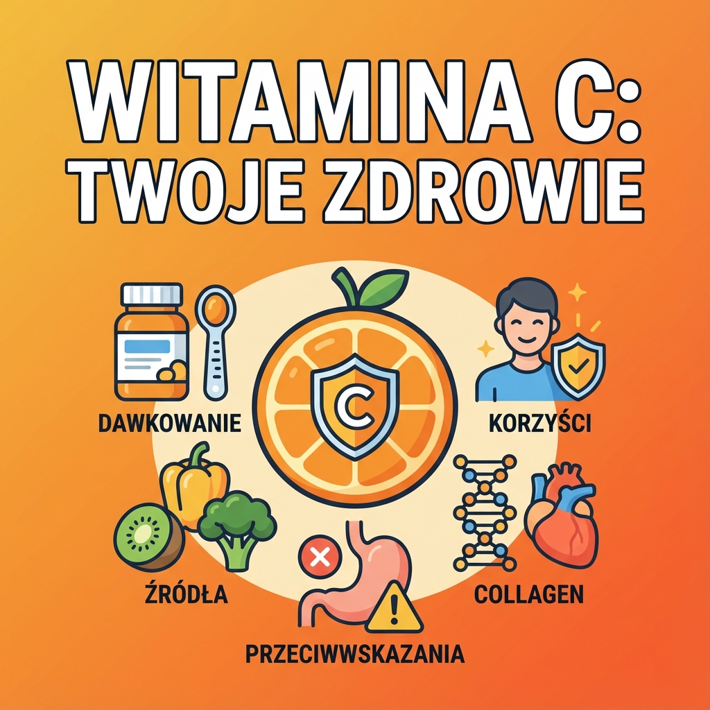 Wszystko o witaminie c kwas askorbinowy – dawkowanie, najlepsze źródła, korzyści, przeciwwskazania.
