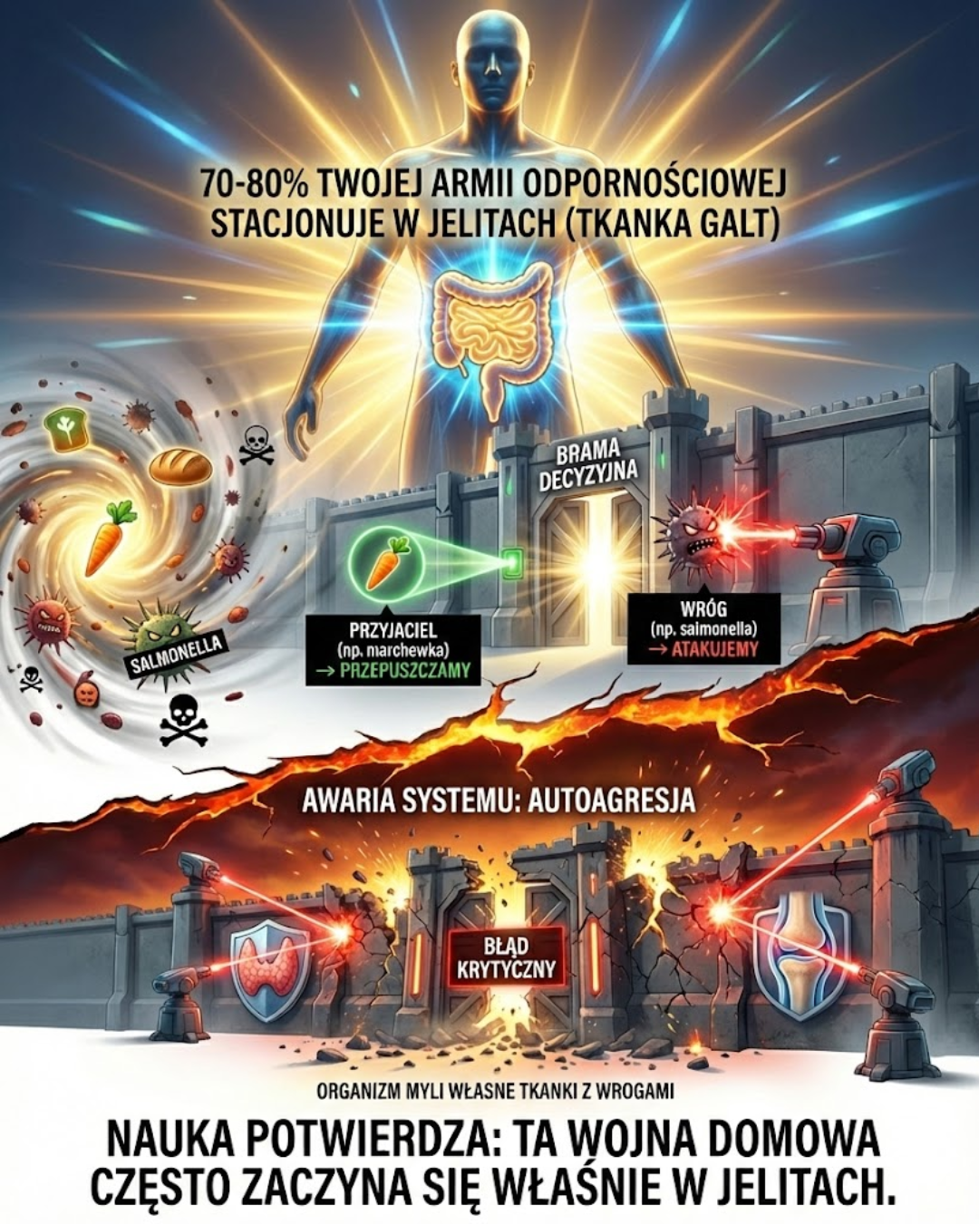Jelita: Twierdza odporności i potencjalne źródło autoagresji
