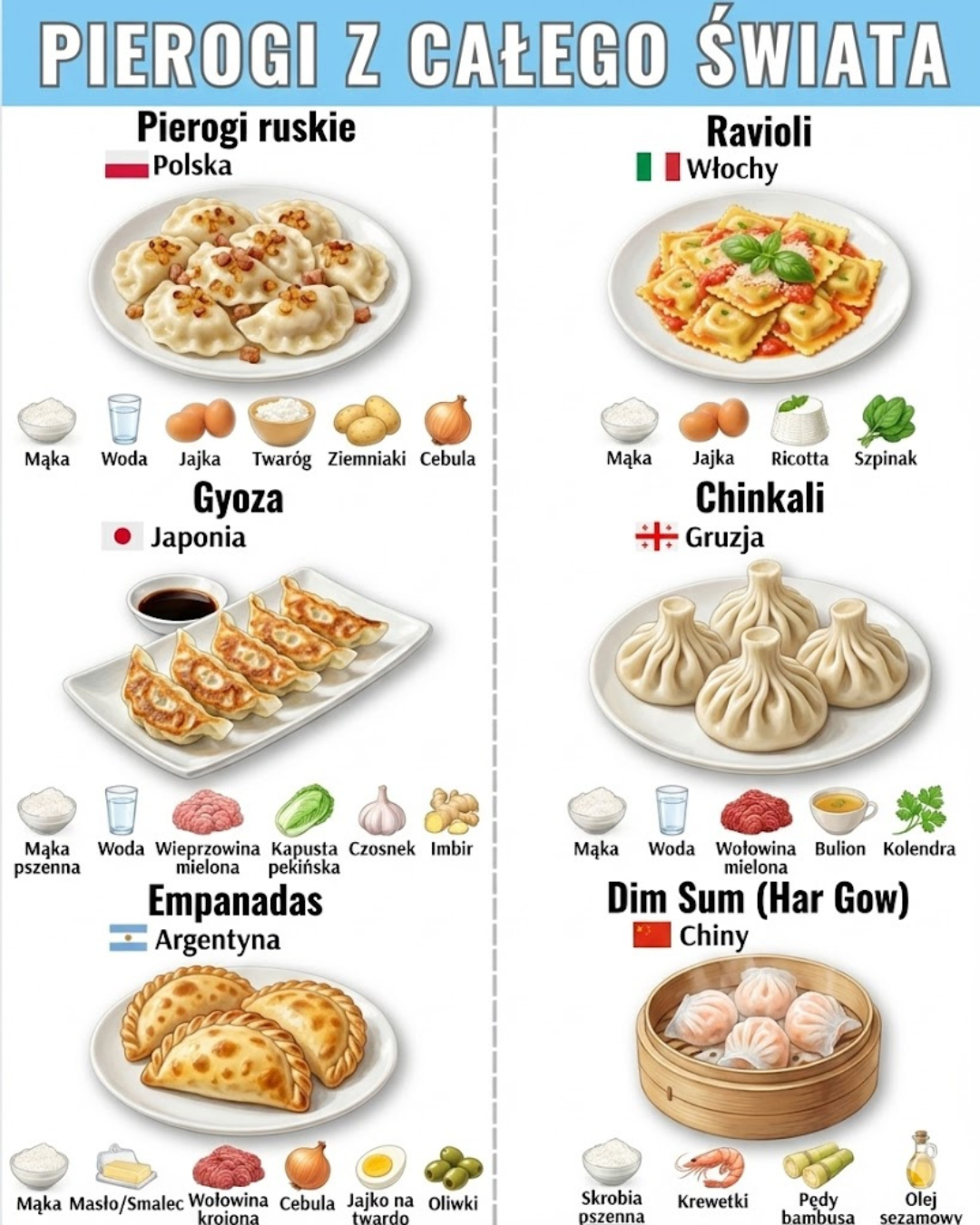 Pierogi z całego świata: Różne rodzaje i składniki