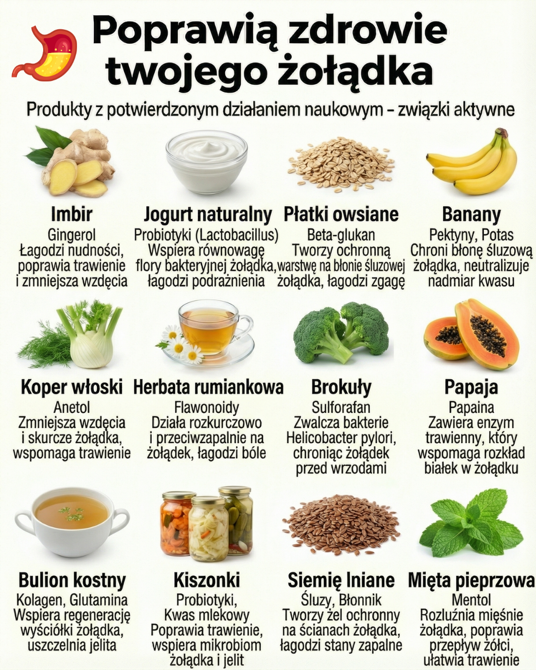Popraw zdrowie żołądka: naturalne produkty i ich działanie