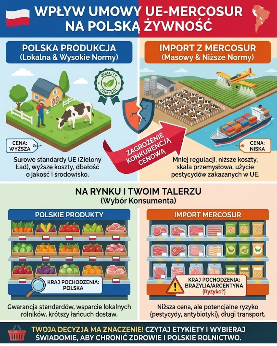 Wpływ Umowy UE-Mercosur na Polską Żywność: Wybór Konsumenta