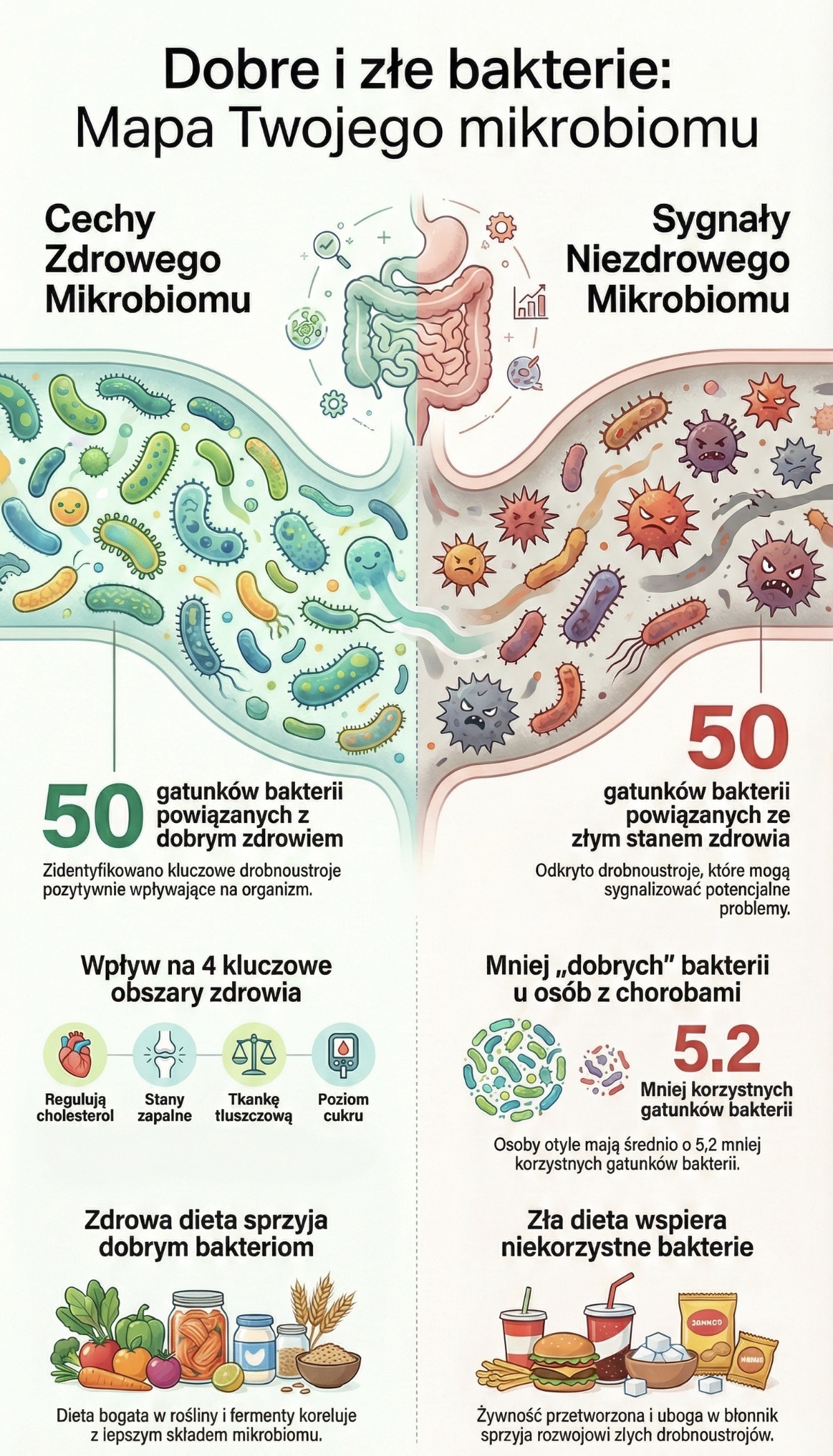 Dobre i złe bakterie: Mapa Twojego mikrobiomu