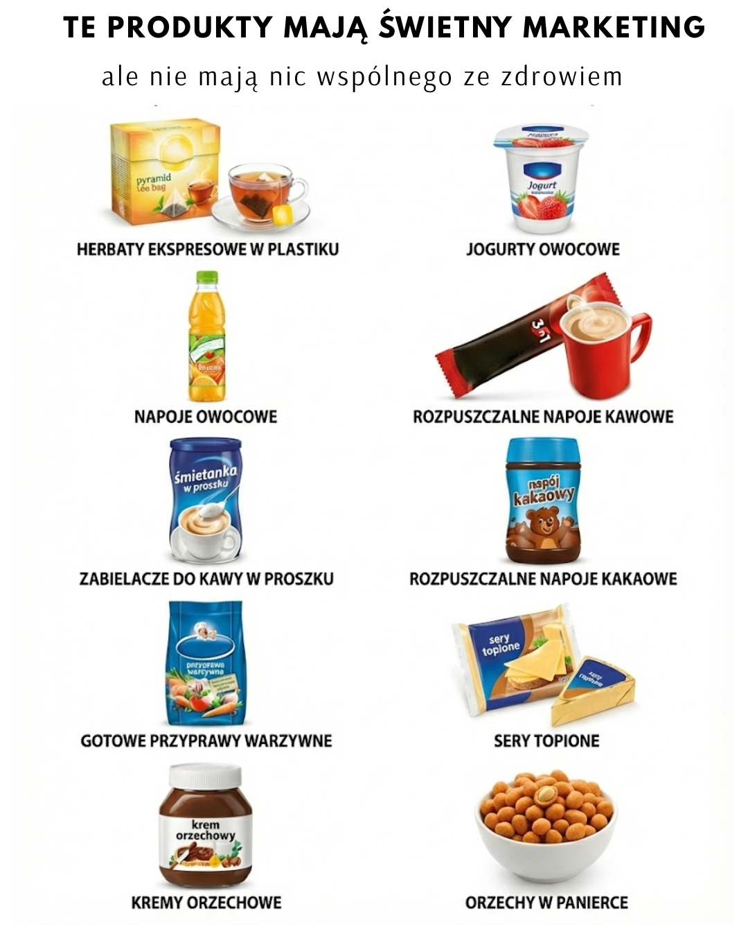 Świetny marketing, słabe zdrowie: Produkty spożywcze, które warto unikać