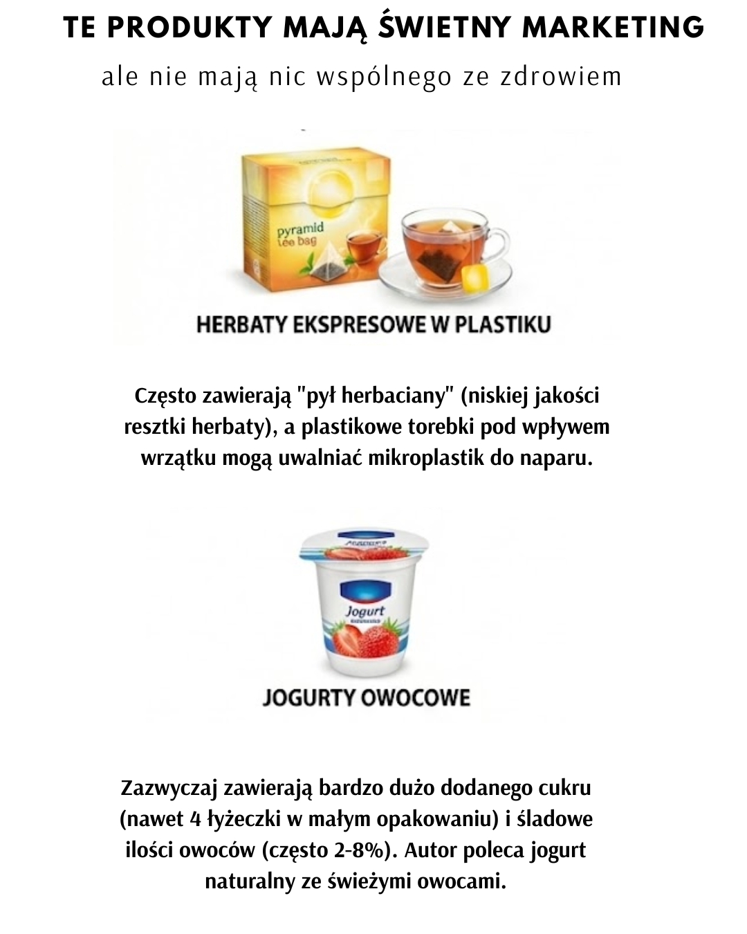 Świetny marketing, kiepskie zdrowie: ukryte wady popularnych produktów