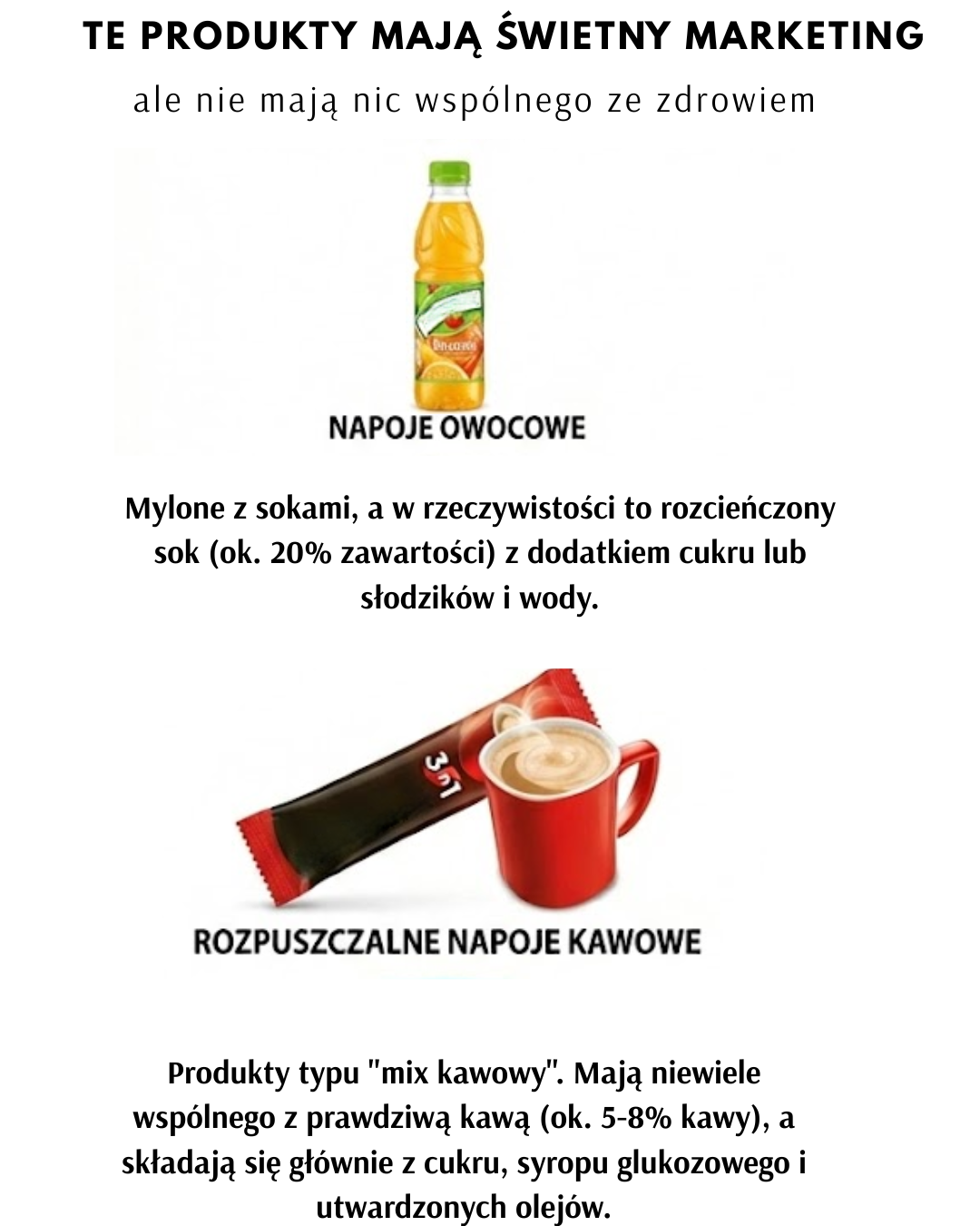 Świetny marketing, słabe zdrowie: ukryte prawdy o produktach
