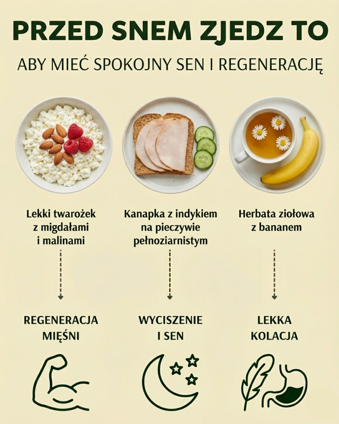 Co jeść przed snem dla spokojnego snu i regeneracji