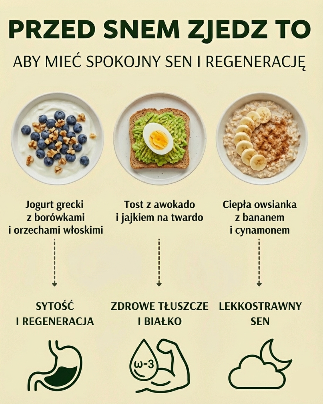 Co jeść przed snem dla spokojnego snu i regeneracji?