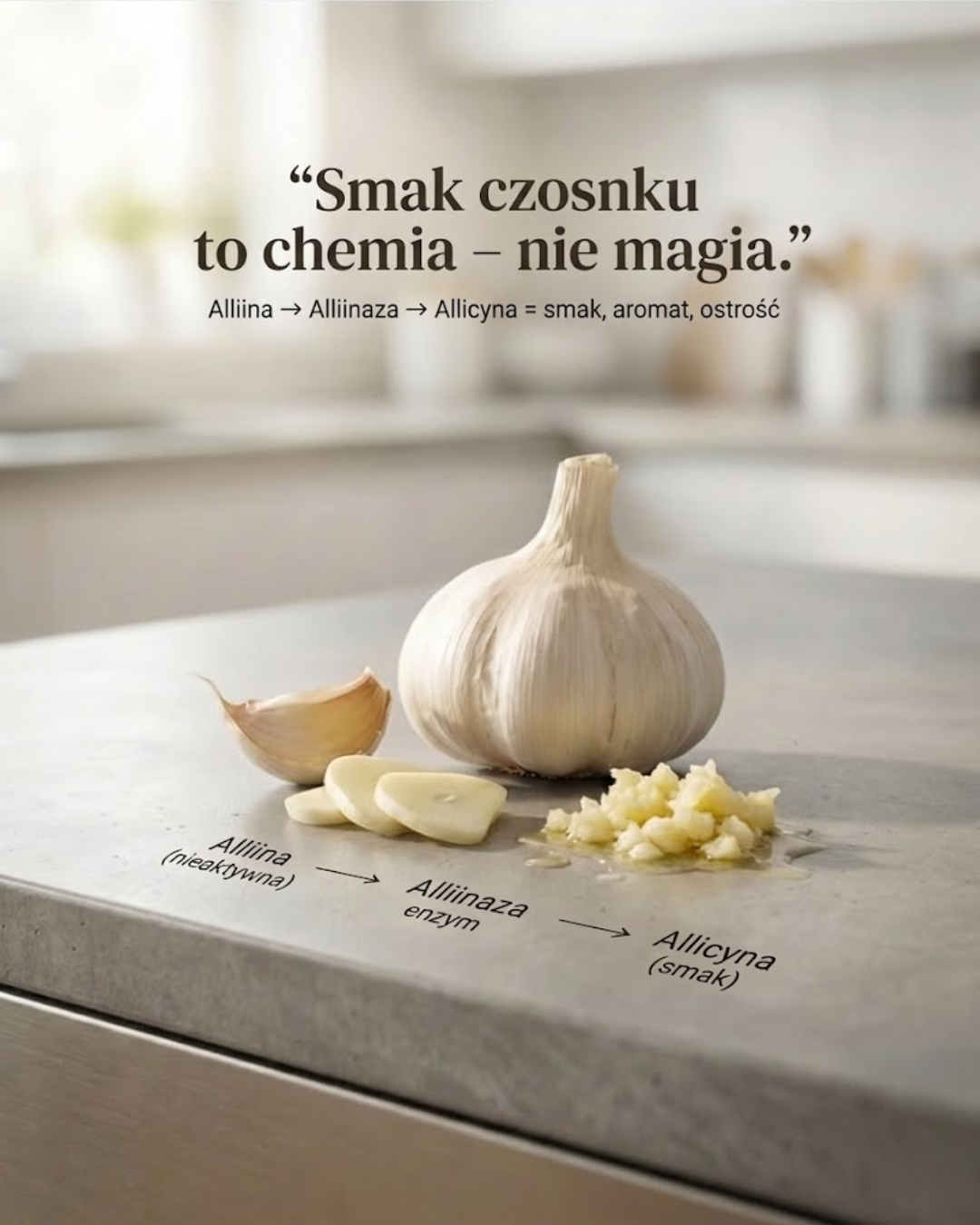 Smak czosnku: Chemia, a nie magia