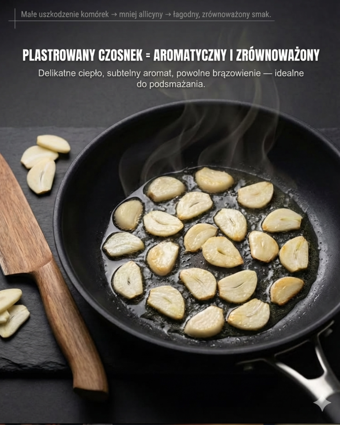 Plastrowany czosnek: Aromat i zrównoważony smak