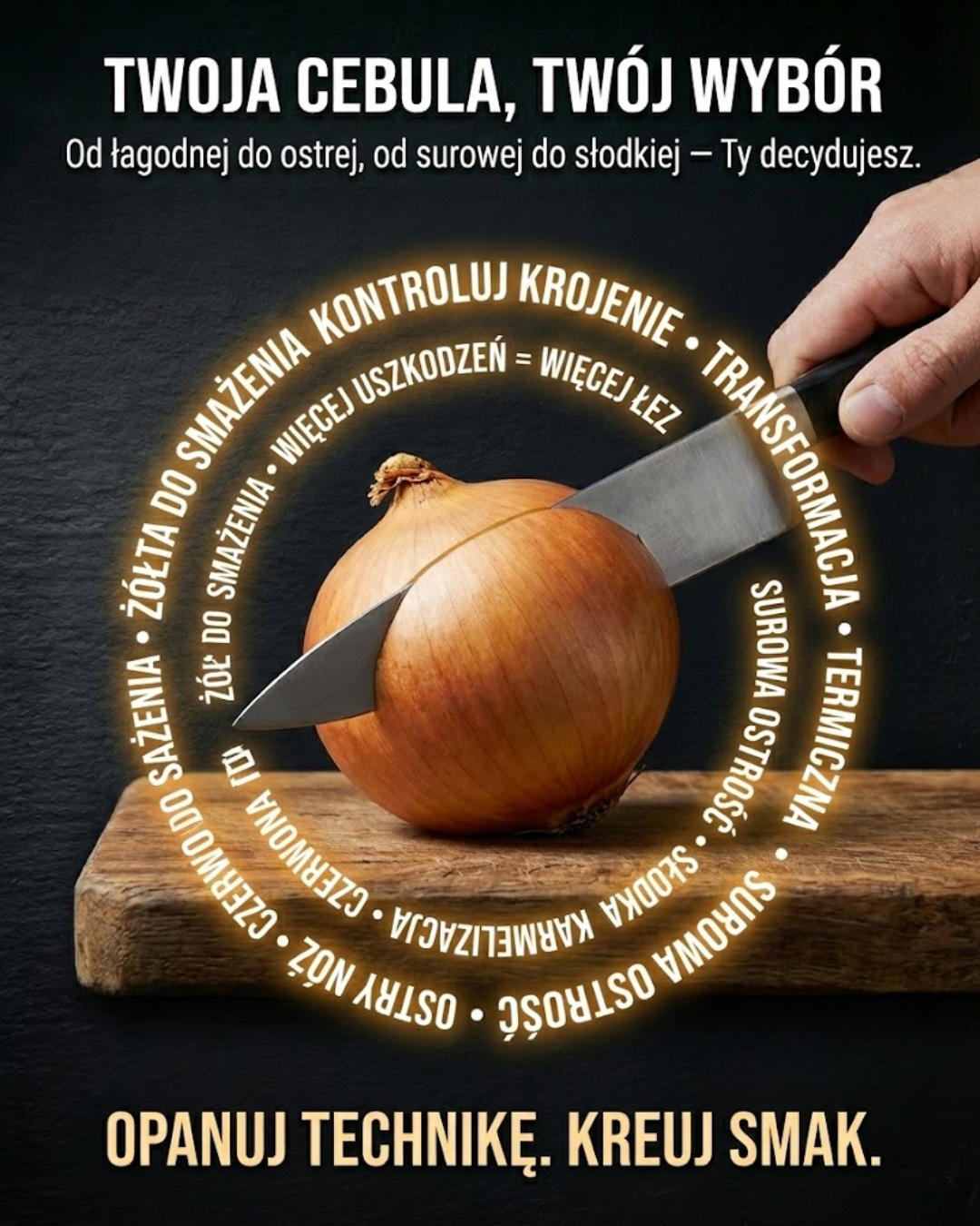 Twoja cebula, Twój wybór: Kontrola krojenia i smaku