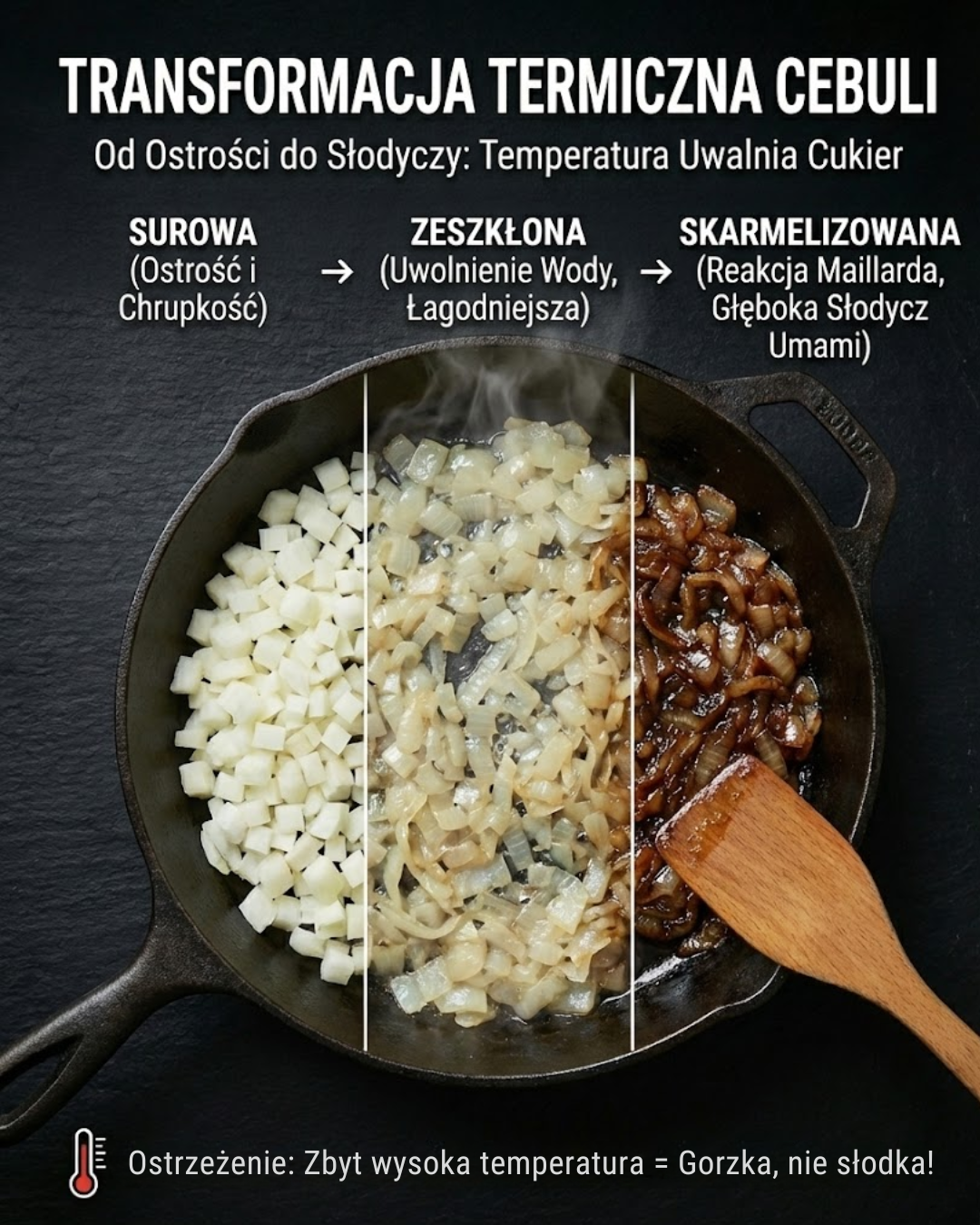 Transformacja termiczna cebuli: od ostrości do słodyczy