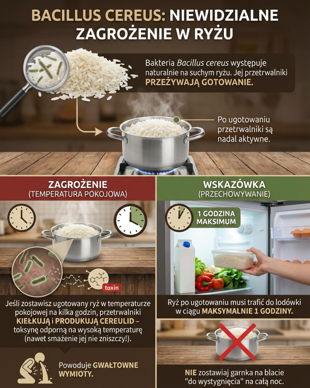 Bacillus cereus w ryżu: Niewidzialne zagrożenie i wskazówki