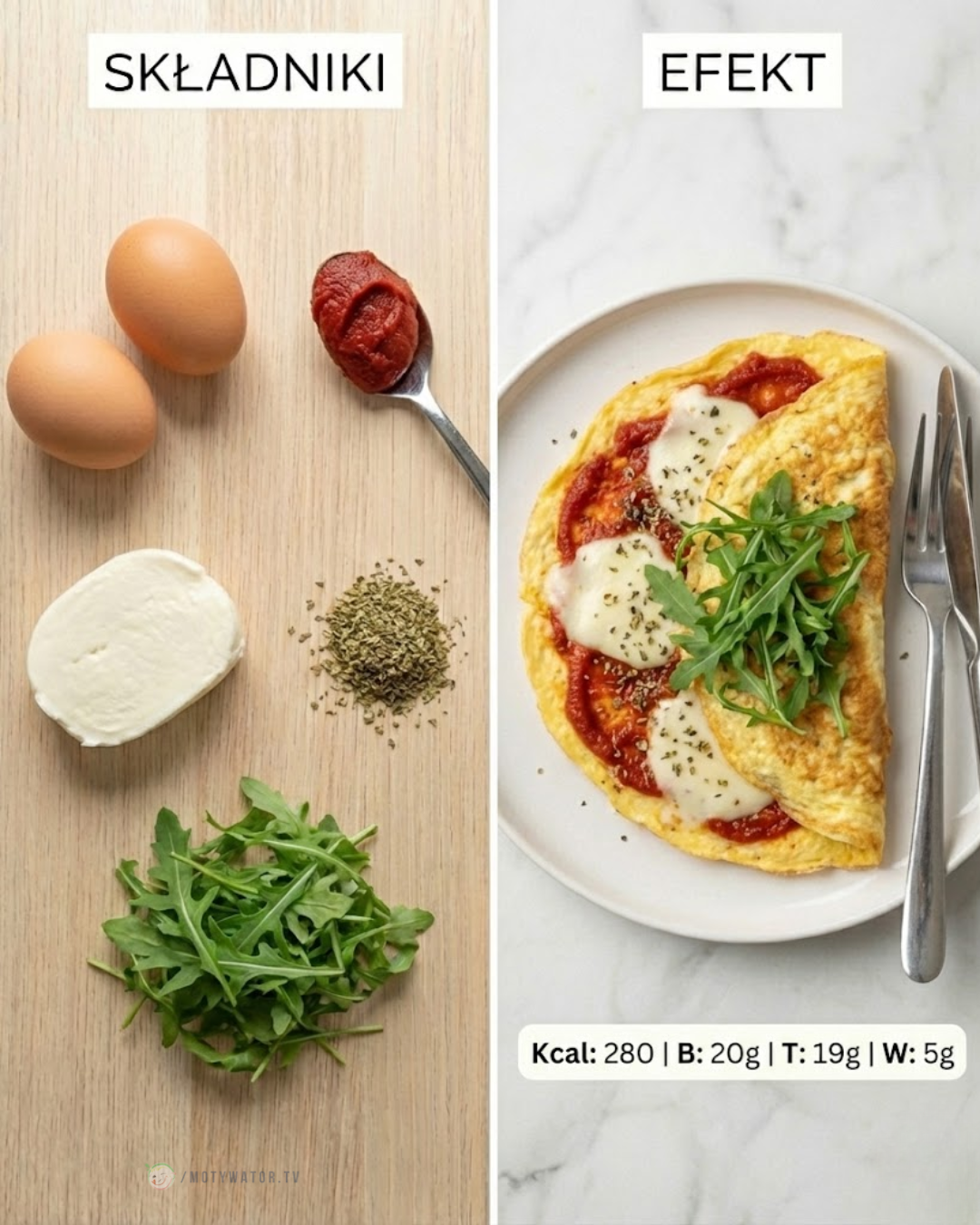 Omelet Pizza: Ingredients and Nutritional Information