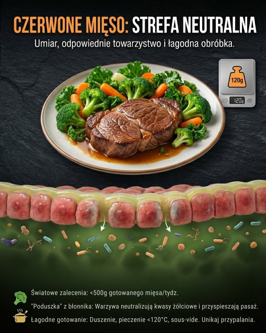 Czerwone mięso: Strefa neutralna – umiar i zdrowe gotowanie