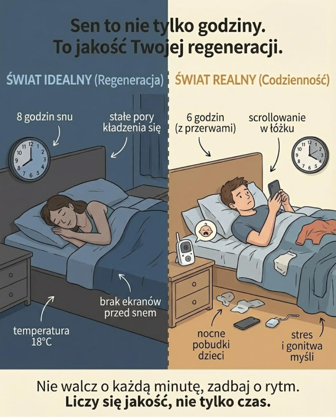 Sen: Jakość ważniejsza niż ilość godzin