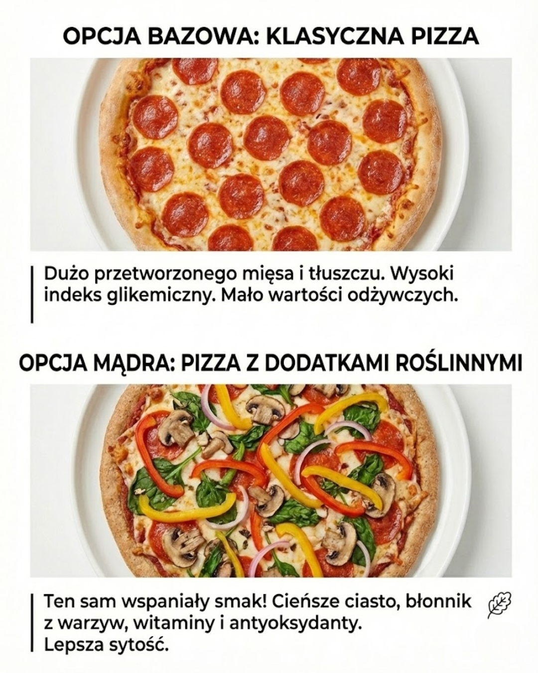 Pizza: Klasyczna vs. Mądra Opcja – Wybierz Zdrowiej!