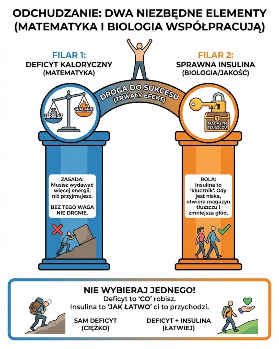 Odchudzanie: Dwa niezbędne elementy - Matematyka i Biologia