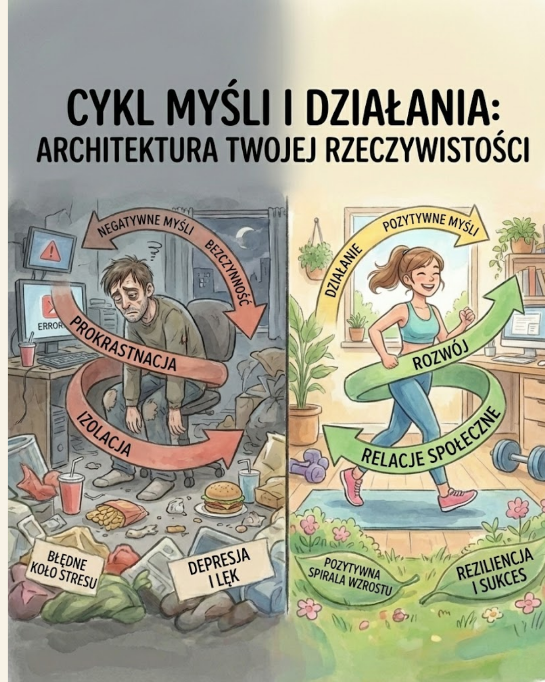 Cykl Myśli i Działania: Architektura Twojej Rzeczywistości