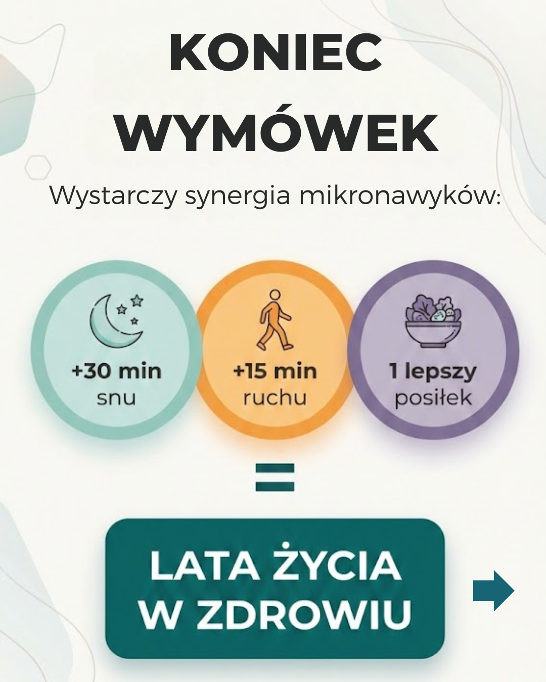 Koniec wymówek: Mikronawyki dla dłuższego życia w zdrowiu