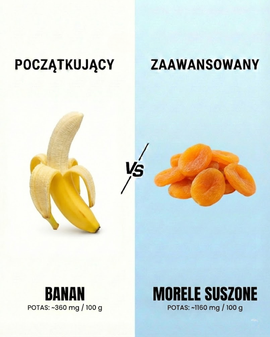 Banany vs. Morele Suszone: Potasowy Pojedynek