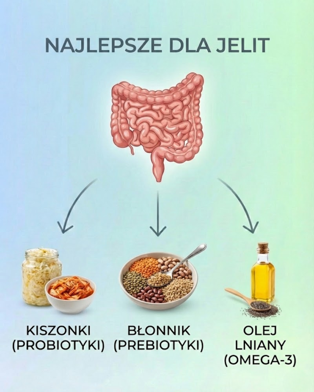 Najlepsze dla jelit: Probiotyki, Prebiotyki i Omega-3