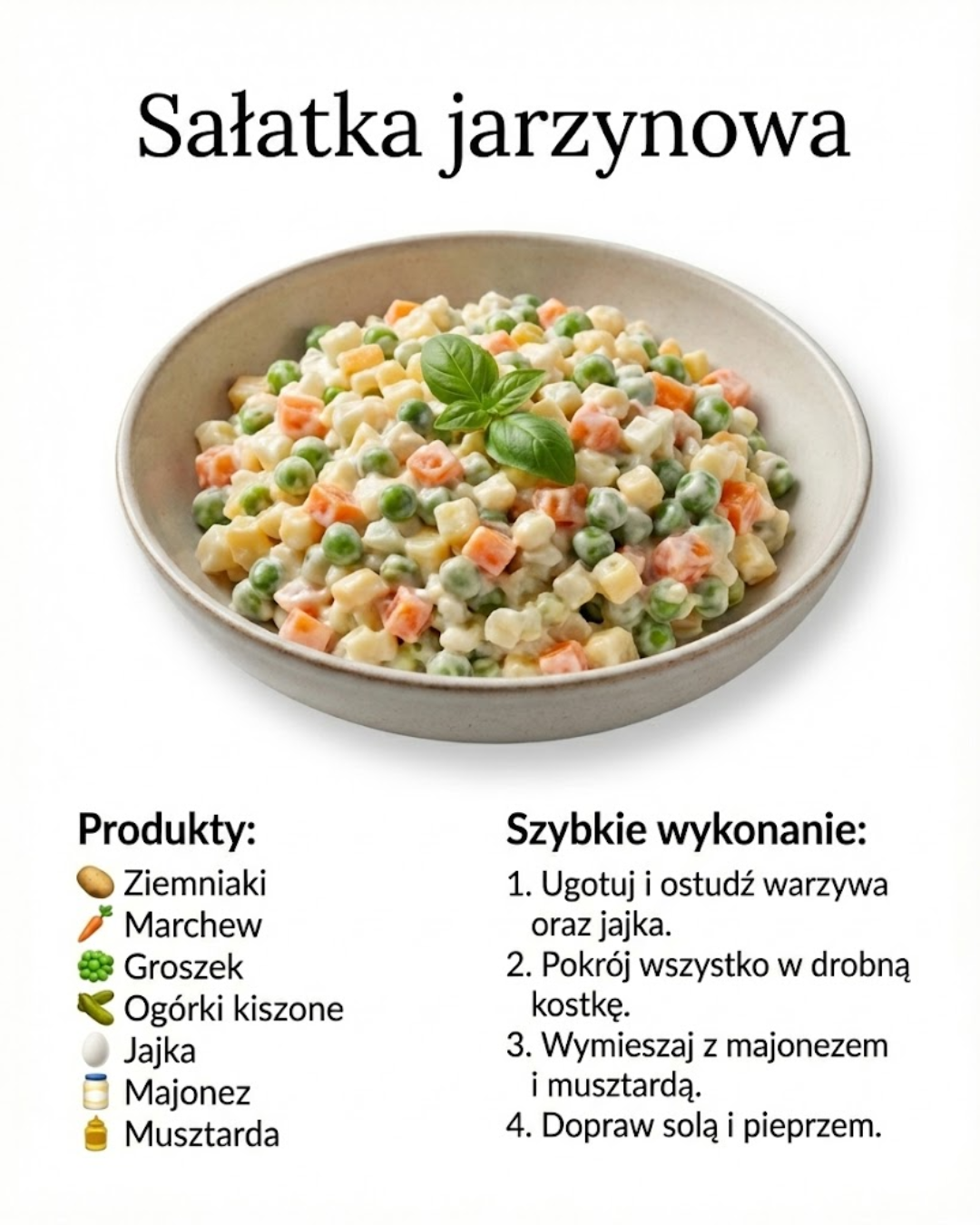 Sałatka jarzynowa: Przepis i szybkie wykonanie