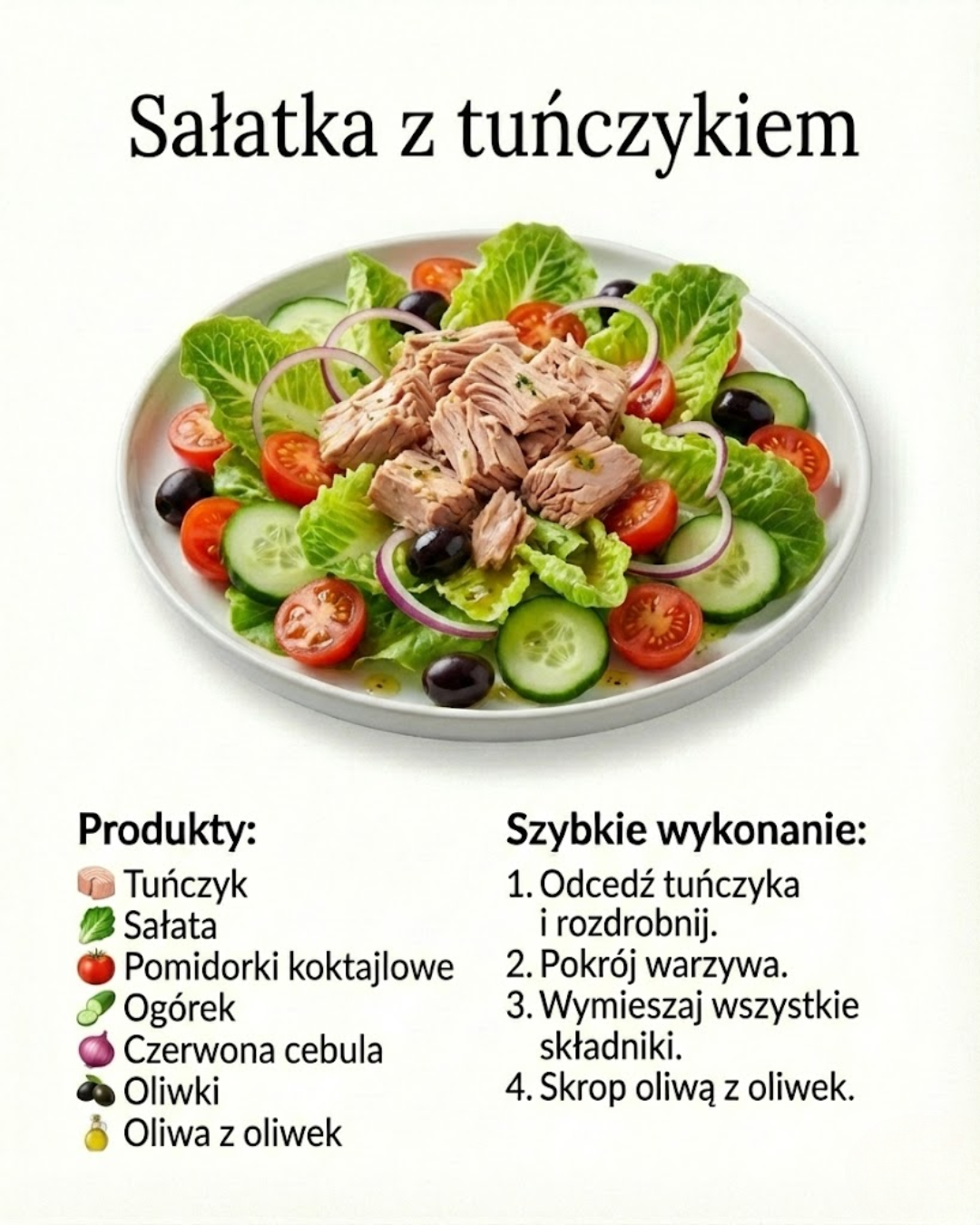 Sałatka z tuńczykiem: Przepis i instrukcja