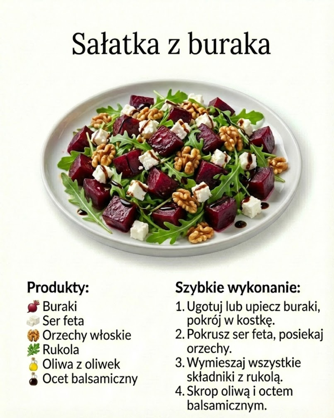 Sałatka z buraka: Przepis i korzyści