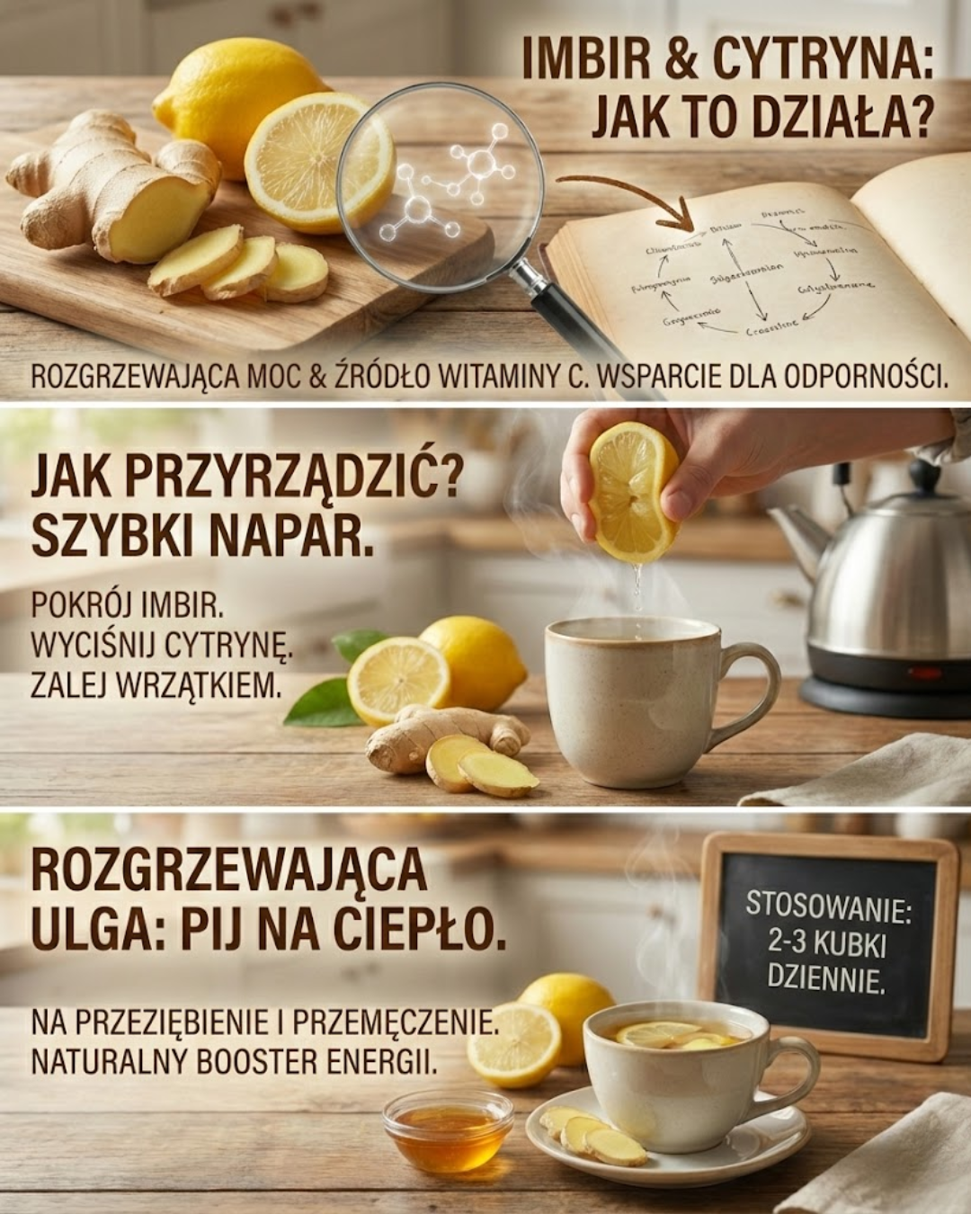 Imbir i cytryna: działanie, przygotowanie i korzyści
