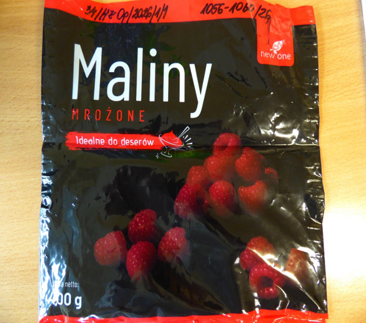 Maliny mrożone new one, 400g