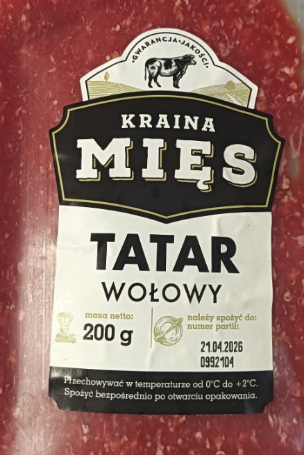 Tatar wołowy Kraina Mięs, 200 g &mdash; wycofany produkt GIS