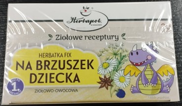 Herbatka fix na brzuszek dziecka ziołowo-owocowa już po 1. miesiącu życia &mdash; wycofany produkt GIS