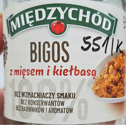 Bigos z mięsem i Kiełbasą, 500 g &mdash; wycofany produkt GIS