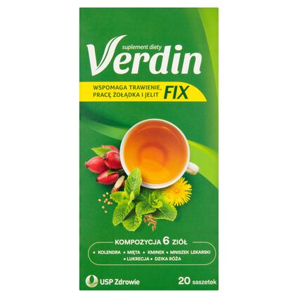 VERDIN Fix Herbatka ziołowa kompozycja 6 ziół 20 saszetek 36 g (20 x 1,8 g) &mdash; wycofany produkt GIS