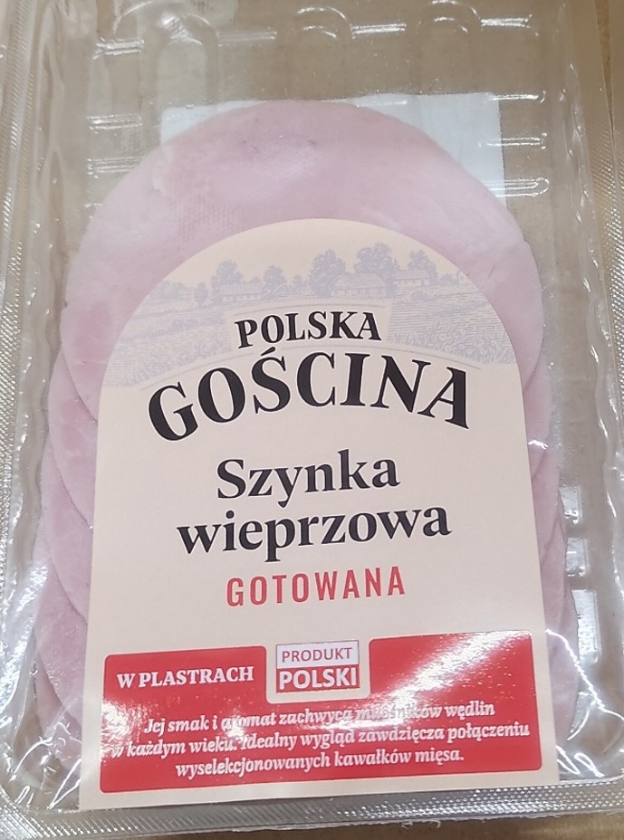 Polska Gościna szynka wieprzowa w plastrach gotowana 100g &mdash; wycofany produkt GIS