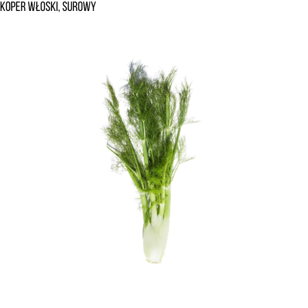 Koper włoski, surowy