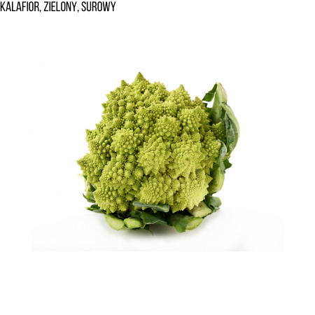 Kalafior, zielony, surowy